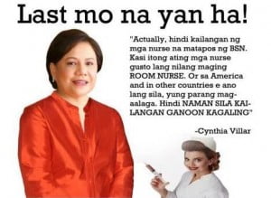 Cynthia Villar Nurse