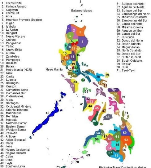 Regions Of The Philippines Philippine Map Philippine Province Images