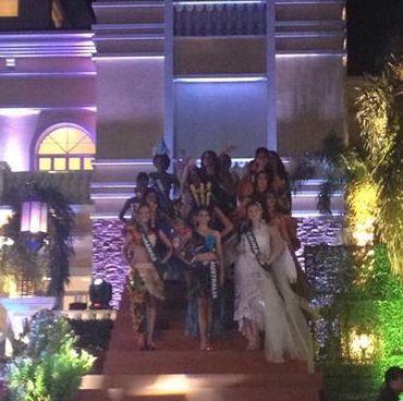 Miss Earth down the aisle