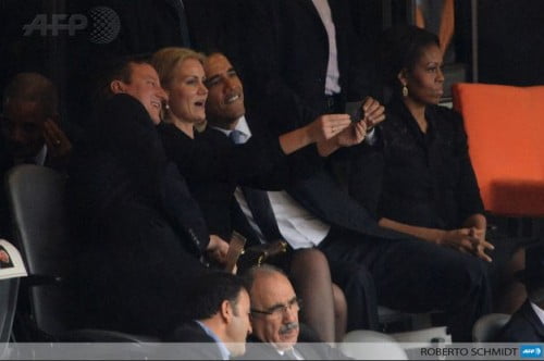 Obama Selfie AFP