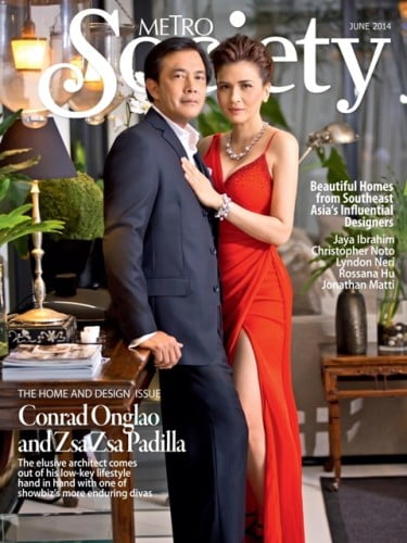 Zsa Zsa Padilla And Conrad Onglao Grace The Cover Of Metro Society June 2014 Issue Philnews 1223