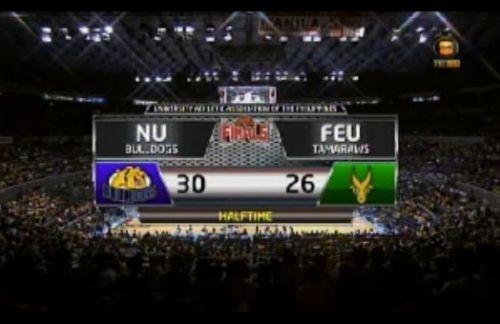 NU vs. FEU End of First Half