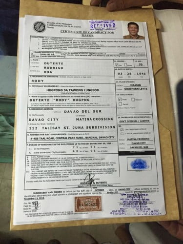 Duterte Mayor