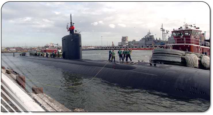 US Submarine Charlotte (SSN-766) Docks at Subic Bay for 