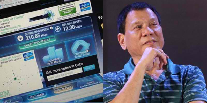 Duterte Internet Speed