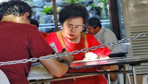 Sen. Miriam Santiago votes