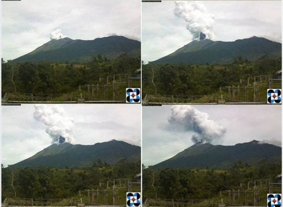 Mt. Kanlaon Erupts Anew On Saturday Morning June 18, 2016 | PhilNews