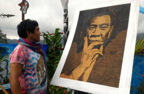 Duterte Theme Used In Solor-painting