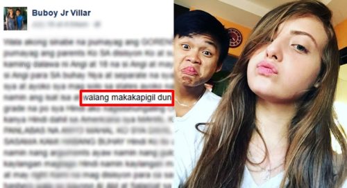 Buboy Villar Angilyn Gorens