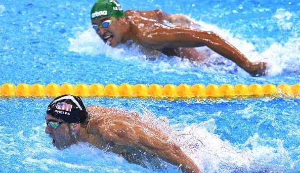 American swimming champion Michael Phelps.