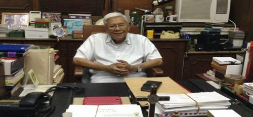 Diocese of Bacolod Bishop Emeritus Vicente Navarra. 