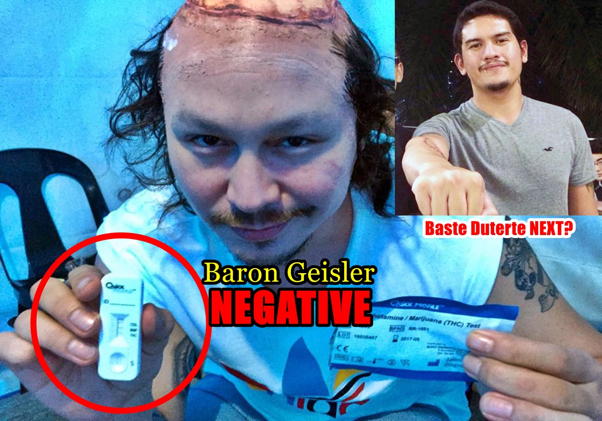 Baron Geisler Drug Test Negative As He Claims, Baste Duterte Next?