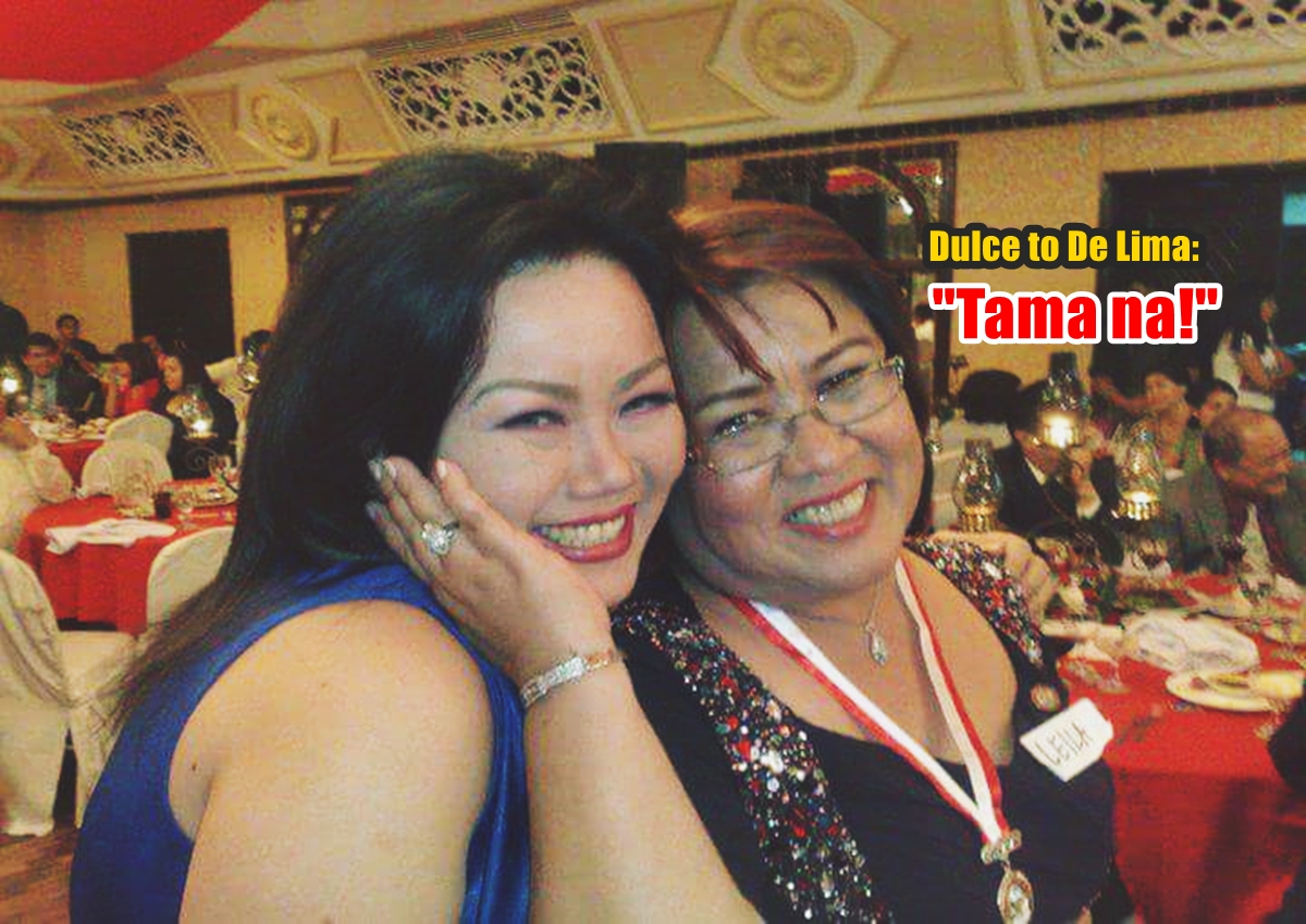Dulce Confirms De Lima Connection