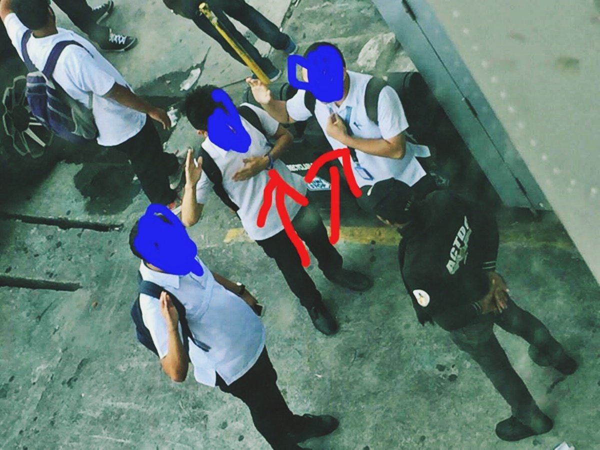 enforcer jaywalking students