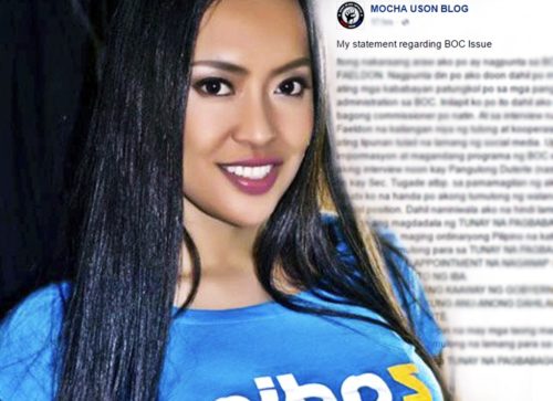 mocha uson reacts