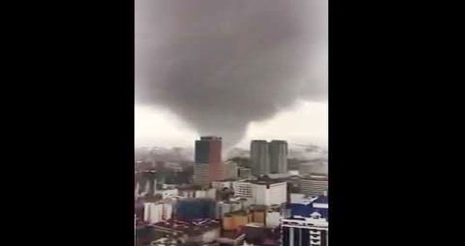 A screengrab of the video posted by Castillo.