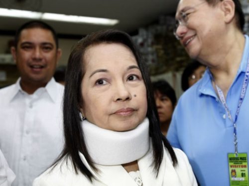 Gloria Macapagal Arroyo arrived