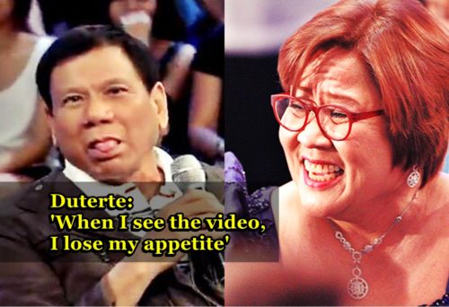 Duterte Responds to De Lima