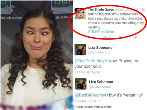 Liza Soberano Replied To A Basher And Pointed Out Her Wrong Spelling