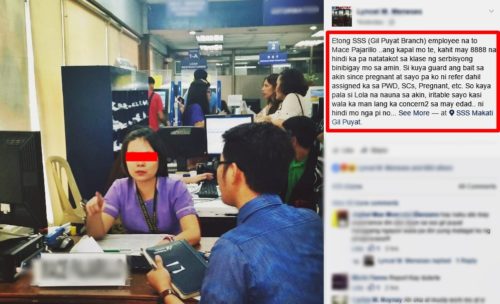 sss employee mistreats pregnant woman