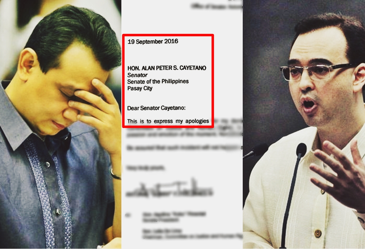 Trillanes Apologizes To Cayetano