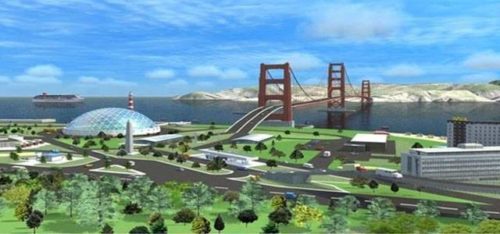 Architectural design of the proposed Iloilo-Guimaras bridge.