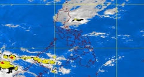 Amihan season satellite image