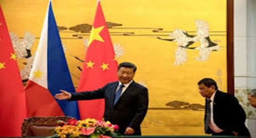 Duterte and Xi at Beijing