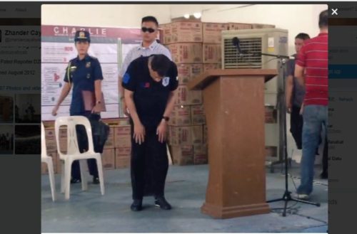 Duterte Bowing In Front Of the Residents In Tuguegarao To Show Respect