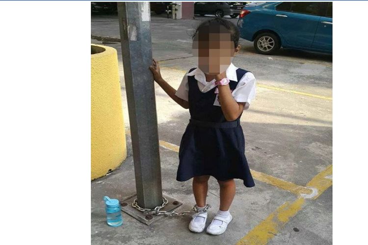 Malaysian Mom Chains Daughter To A Pole For Refusing To Go To School