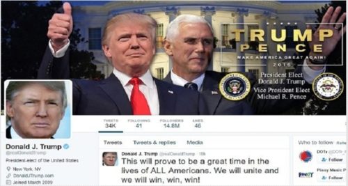 Donald Trump thanks social media