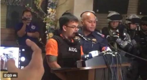 Kerwin Espinosa at PNP Headquarters