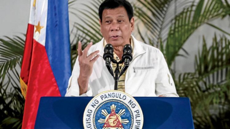 PRES. DUTERTE / AFP PHOTO / MANMAN DEJETO