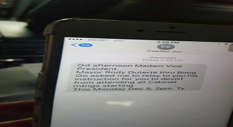 Text message of Jun Evasco