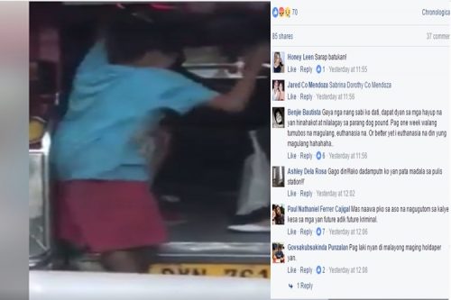 street kid throwing stones