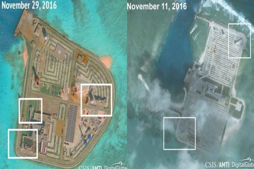 Satellite Images Reveal China Built Weapons On South China Sea