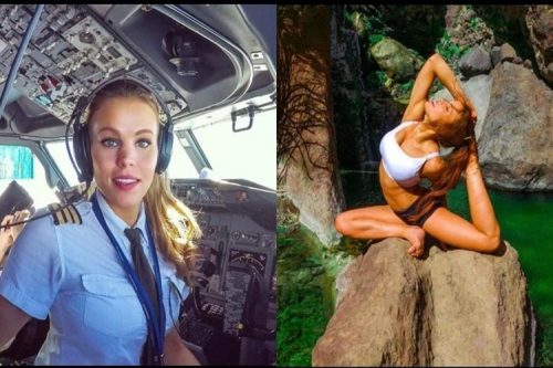 Stunning Pilot And Her Yoga Poses Around The World Goes Viral!