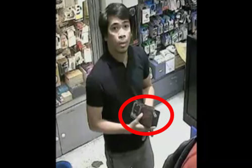 Sneaky Pinoy Steals Samsung S7 Edge In SM Megamall Caught On Video