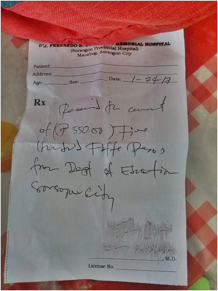 Doctor Allegedly Collects Payment For Medical Certificate Using Rx Pad?