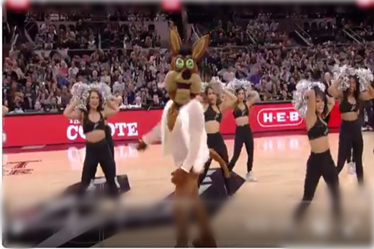 San Antonio Spurs Mascot Parodies Mariah Carey's Epic Performance