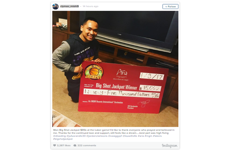 Pinoy Lakers Fan Wins $95K After Hitting Lakers Half Court!