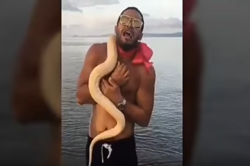 Sinon Loresca A.K.A. ‘Rogelia’ Funny Video With A Snake Goes Viral