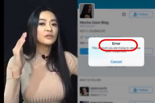 Mocha Uson Twitter Account Suspended
