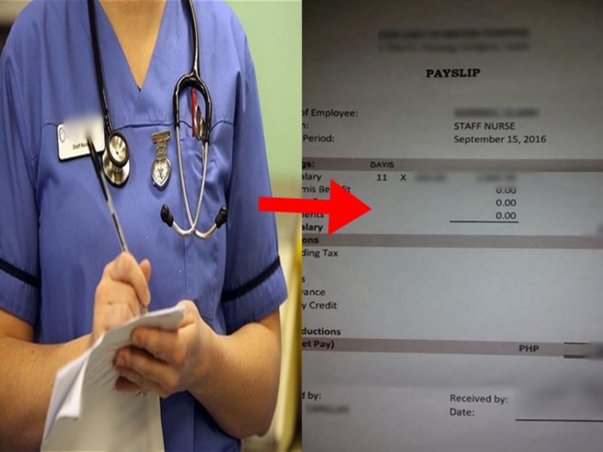 Photo Of Nurse's Payslip Reveals Real Salary Rate