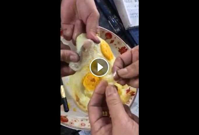 WATCH: Video of Fake Egg Containing Plastic Goes Viral
