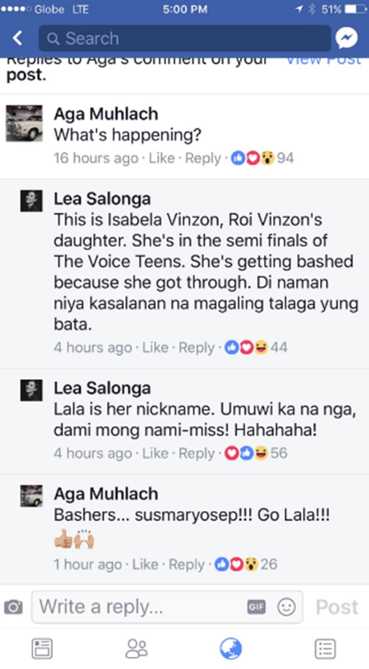 Leah Salonga's Post