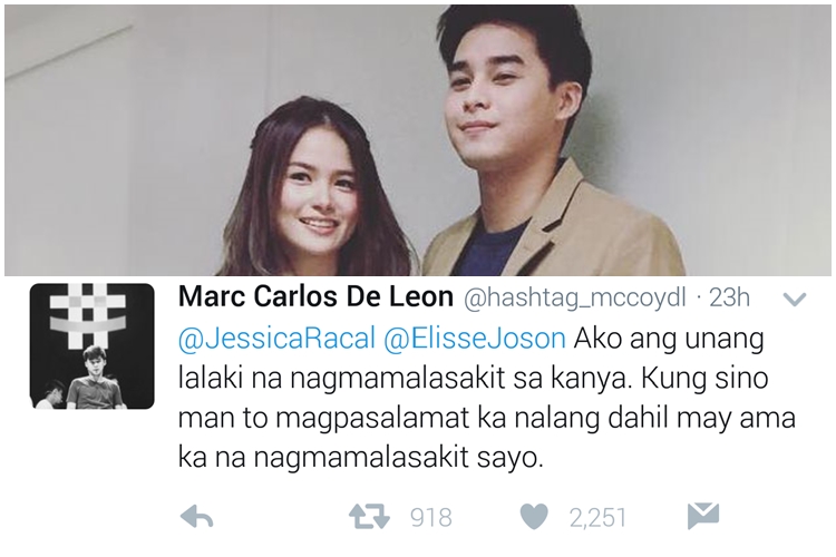 Mccoy De Leon Defends Elisse Joson Against Basher