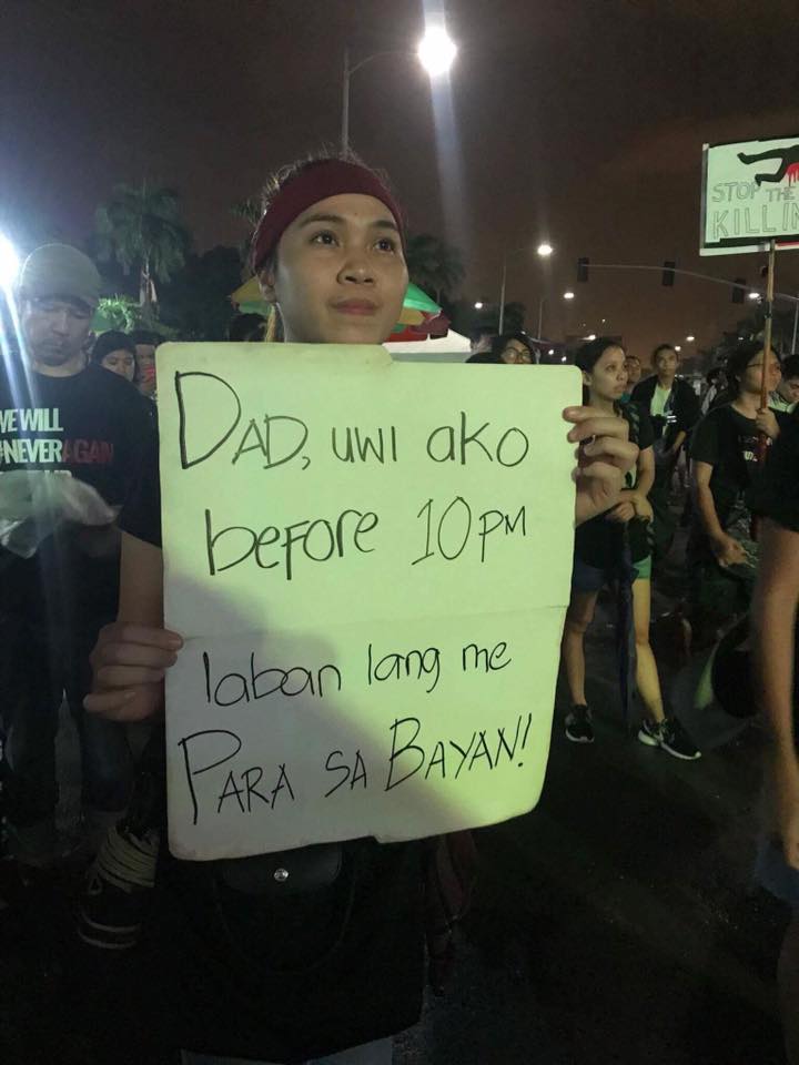 september 21 rally protester