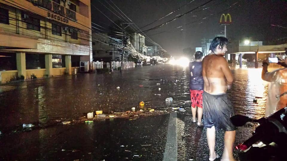 Bacolod City Suffers Flood Due To Heavy Rain Brought By