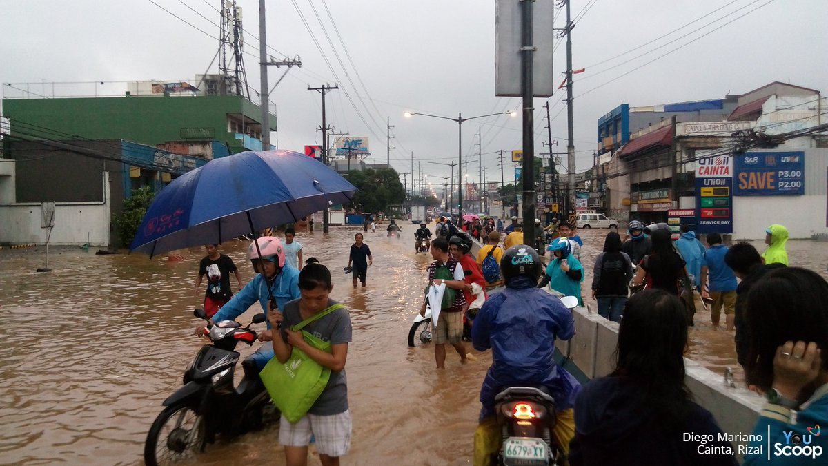 In Photos: Different Areas In Metro Manila Affected By Typhoon Maring